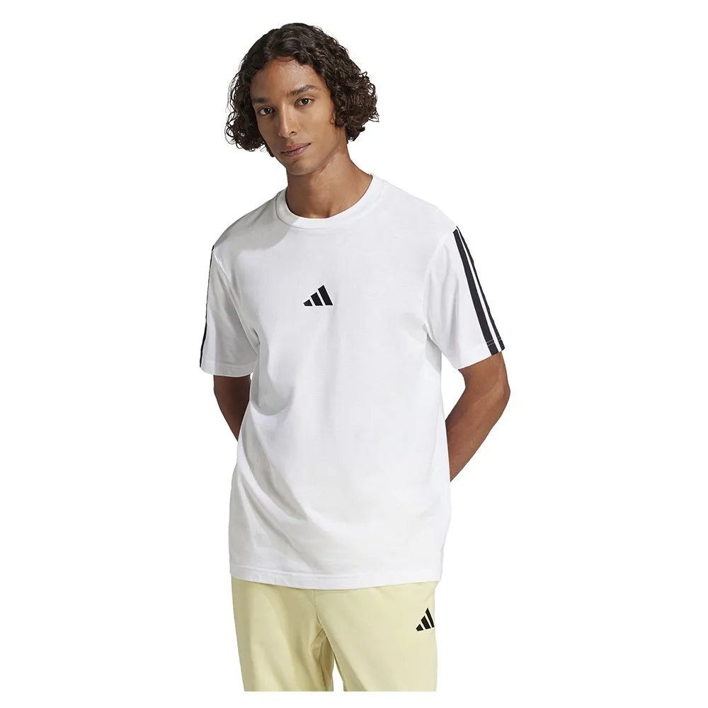 

Футболка adidas Essentials 3 Stripes Single Jersey, белый