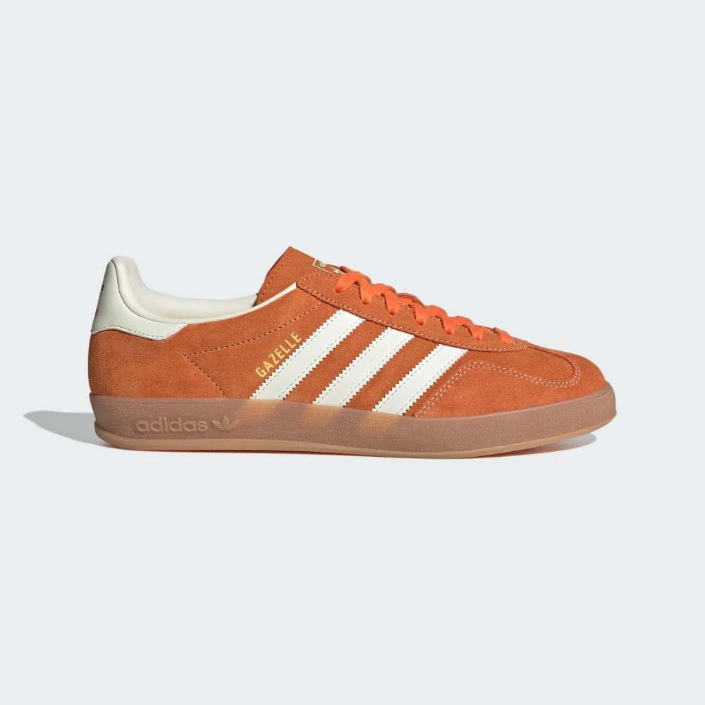 

Кроссовки Adidas Gazelle Indoor Shoes, цвет Orange/Off White/Gold Metallic