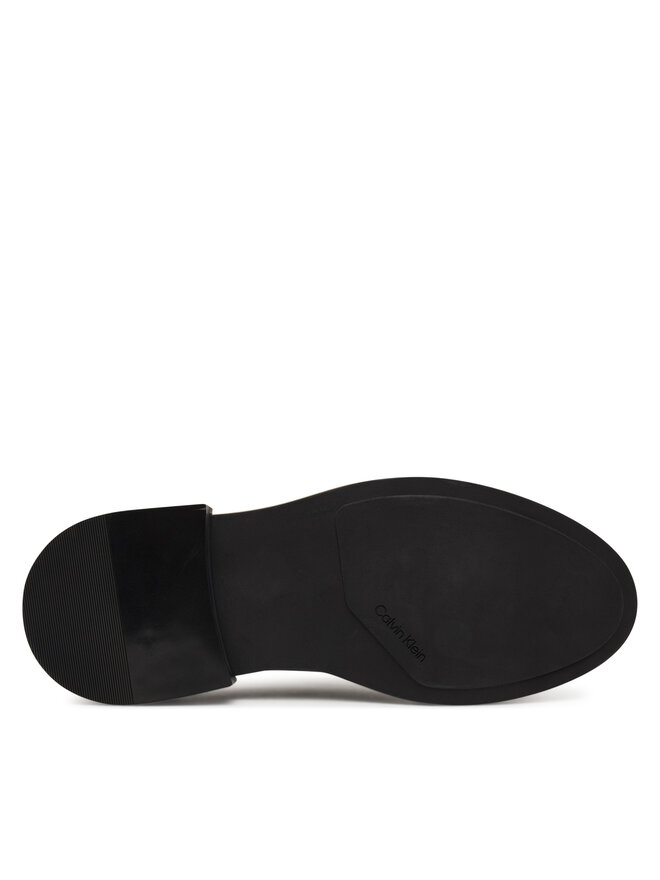 Тапочки Calvin Klein Cupped Band Loafer Lth HM0HM02065, черный — фото 4