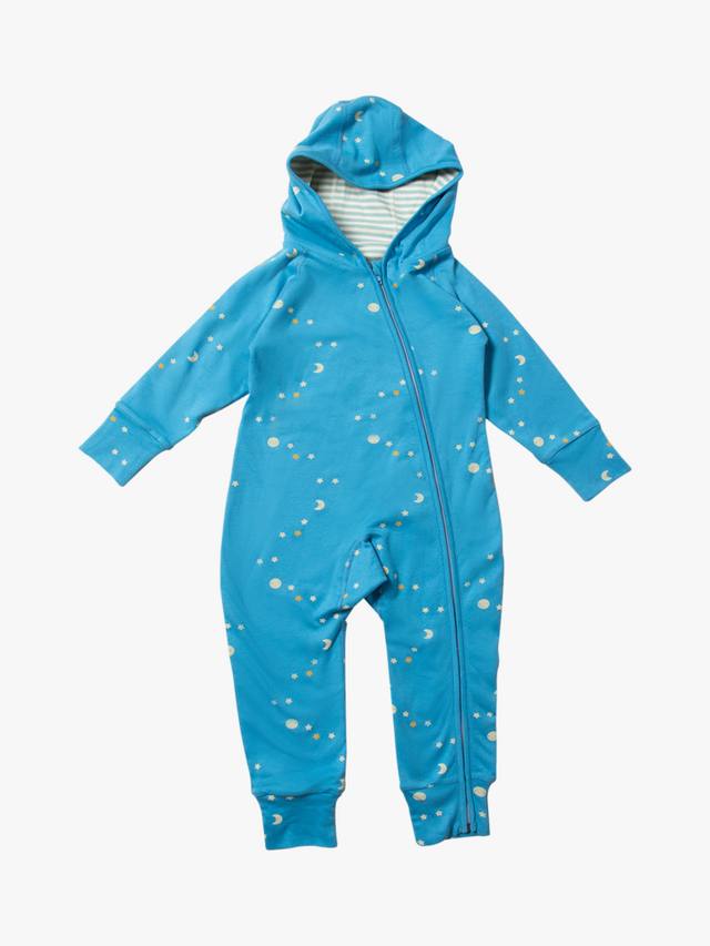 

Адаптивный реверсивный комбинезон Baby Dawn с капюшоном Little Green Radicals, Blue/Multi