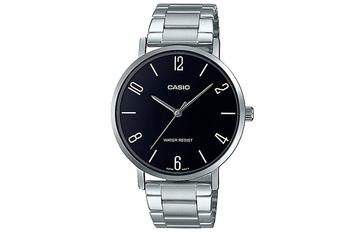 

CASIO Мужские стандартные черные часы MTP-VT01D-1B2