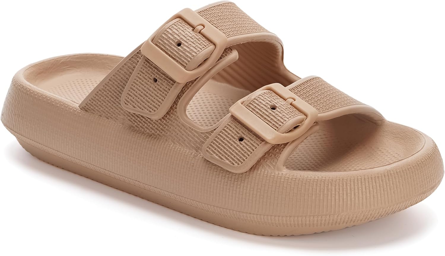 

Сланцы WHITIN для женщин и мужчин с двойной пряжкой, регулируемые, с толстой подошвой и мягкой стелькой, для ванной, коричневый