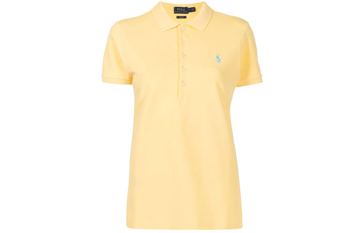 Поло с вышитой лошадкой Polo Pony Polo Ralph Lauren, желтый — фото 4