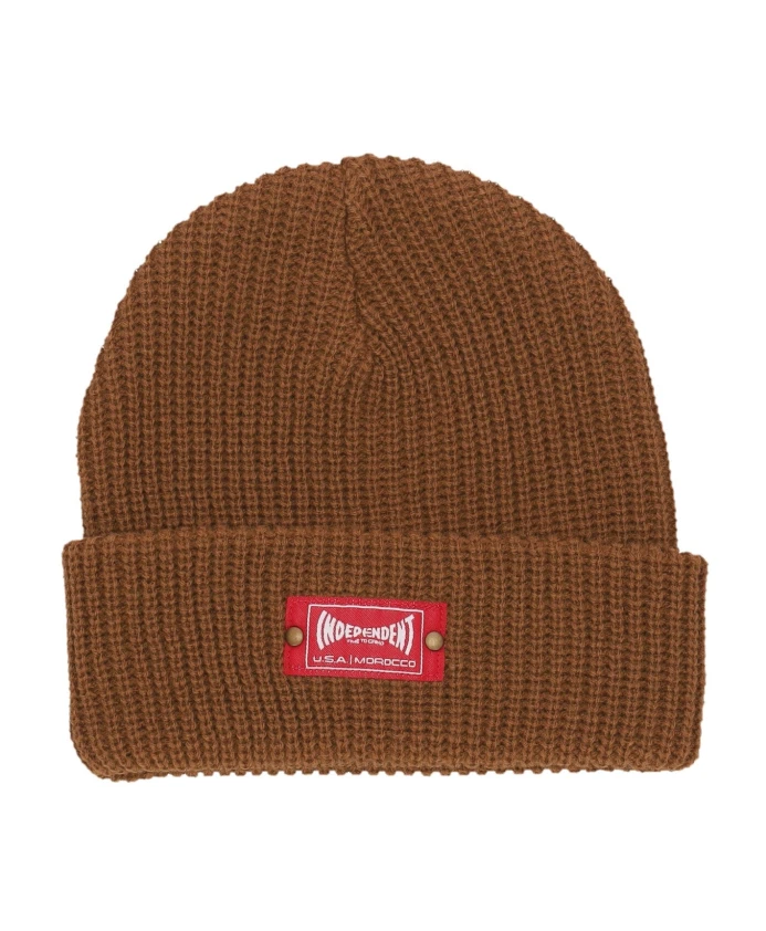 

Шапка-Бини с нашивкой с логотипом компании. Etnies, коричневый