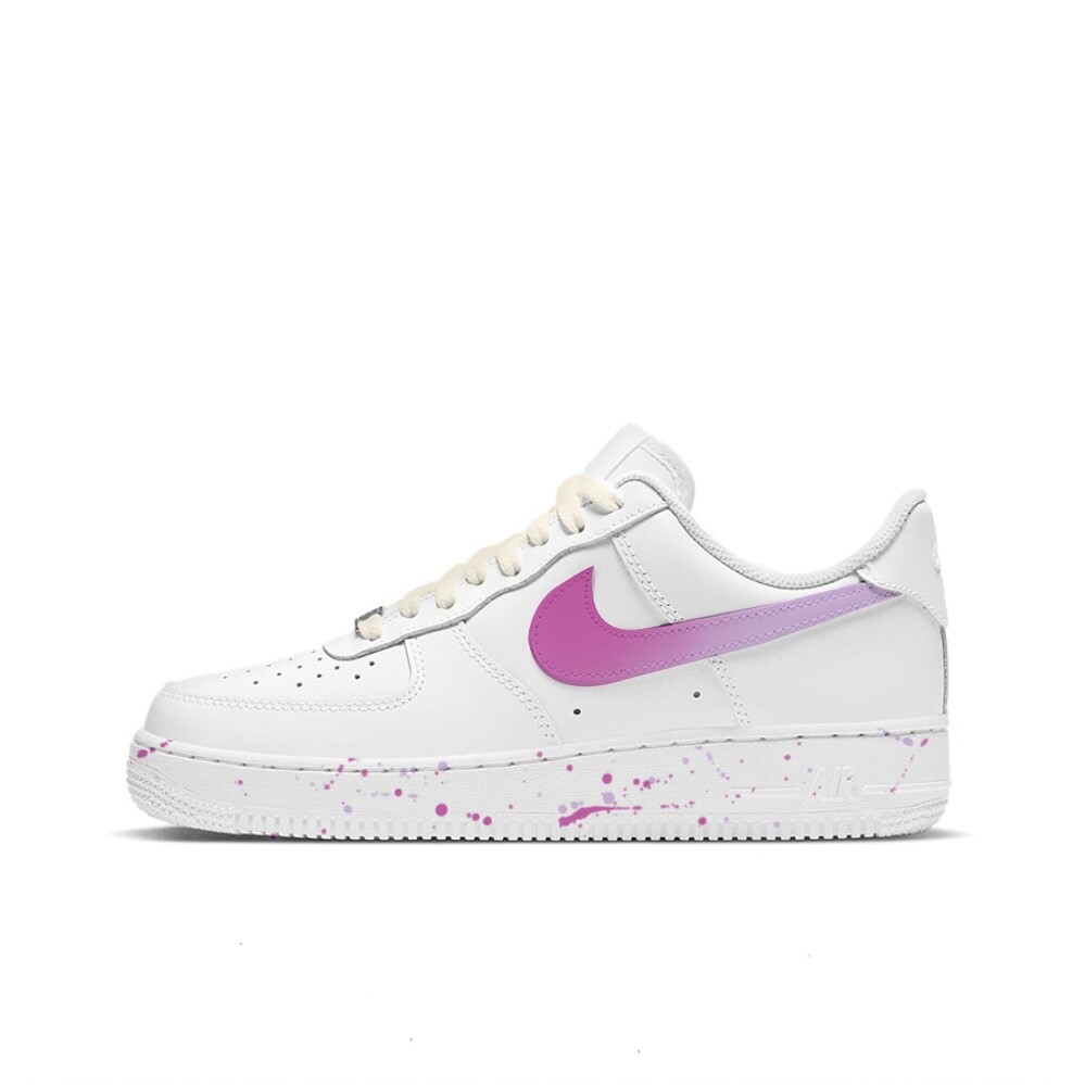 

Кроссовки Nike Air Force 1 Skateboard Shoes Women's Low-Top Pink/White, Белый, Кроссовки Nike Air Force 1 Skateboard Shoes Women's Low-Top Pink/White