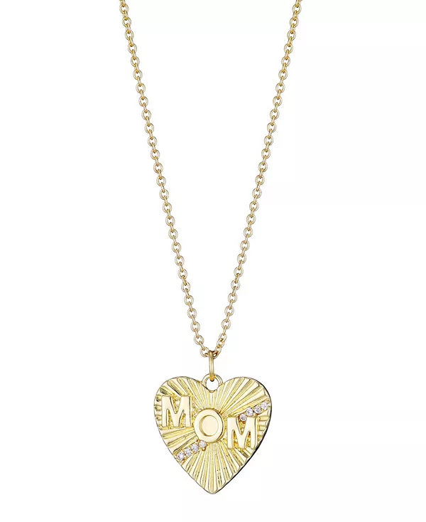 

Колье в форме сердца с кубическим цирконием Adornia, gold