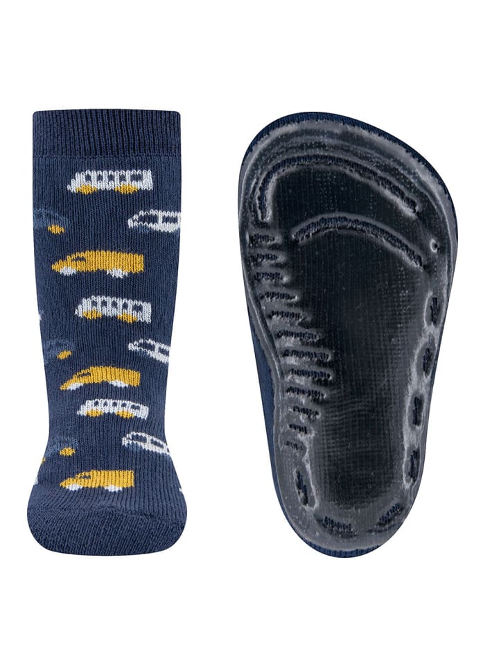 

Ewers Противоскользящие носки в форме автомобиля, стального синего цвета