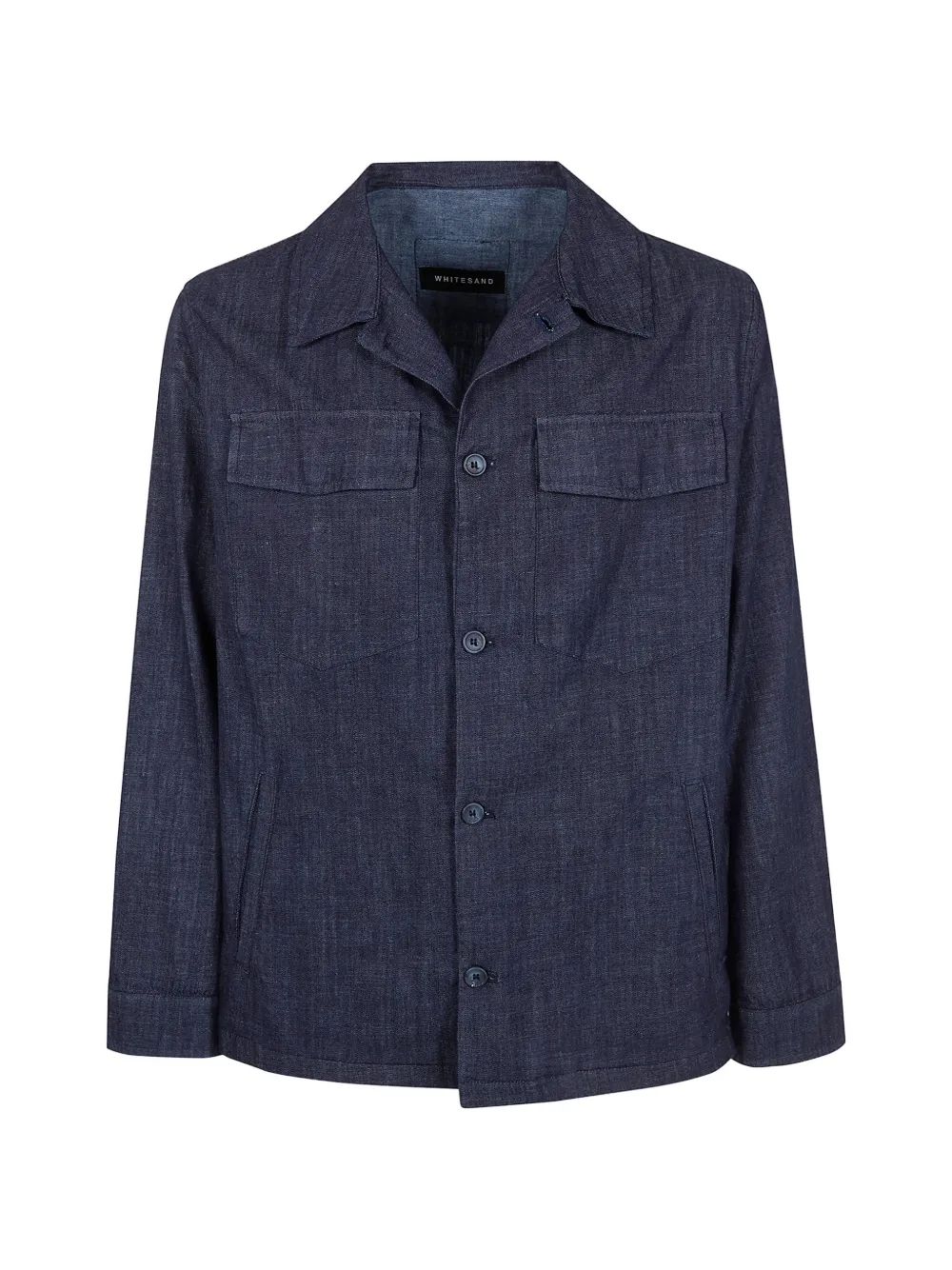

Рубашка с карманом на пуговицах White Sand, синий