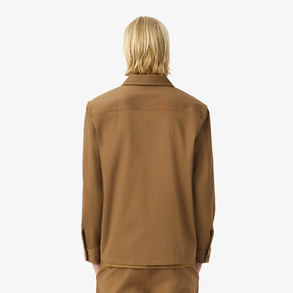 Мужская рабочая куртка коричневого цвета от Lacoste — фото 3