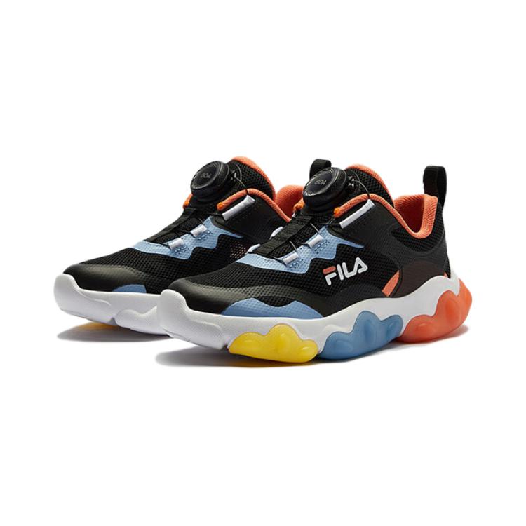 FILA KIDS Детские кроссовки BOA Low Top, цвет черный, синий, для детей от 3 до 7 лет — фото 4