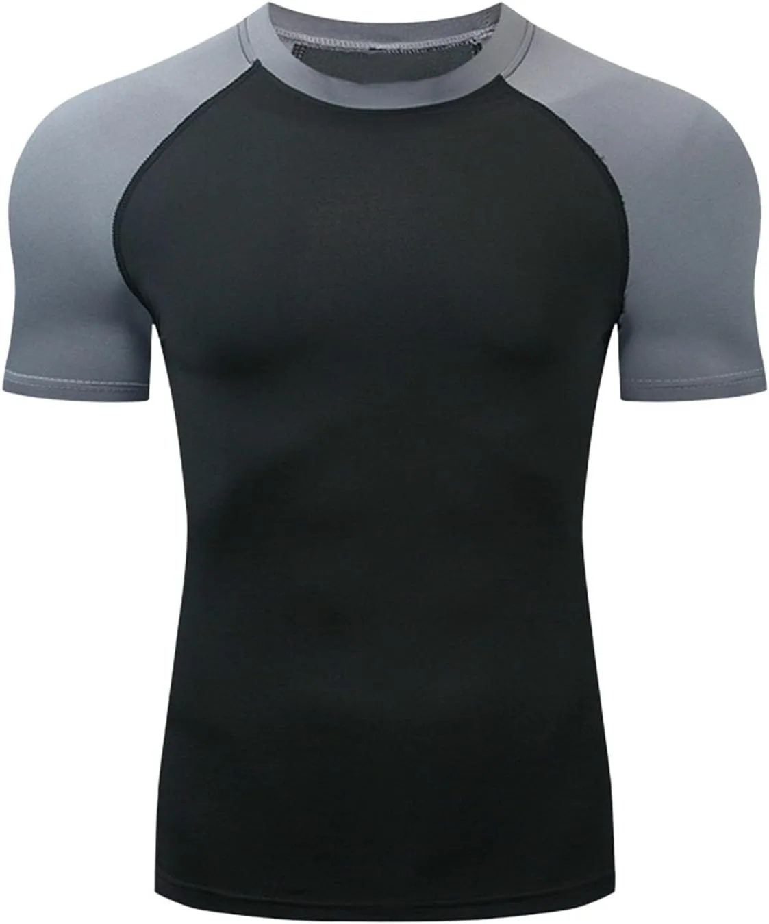 

Мужская компрессионная футболка Stretch для тренировок Color Block с коротким рукавом