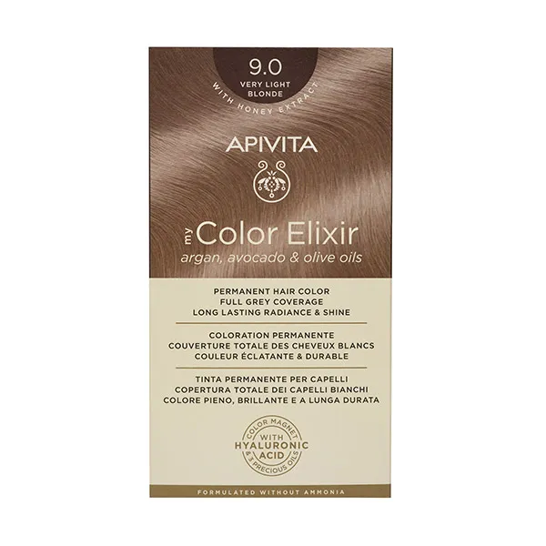 

Перманентное окрашивание My Color Elixir Apivita, цвет very light blonde