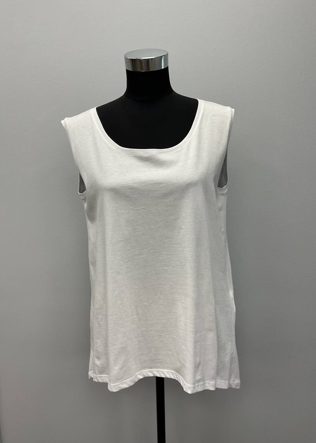 

Топ Hi/lo Cotton Tank белого цвета Katia Serafini