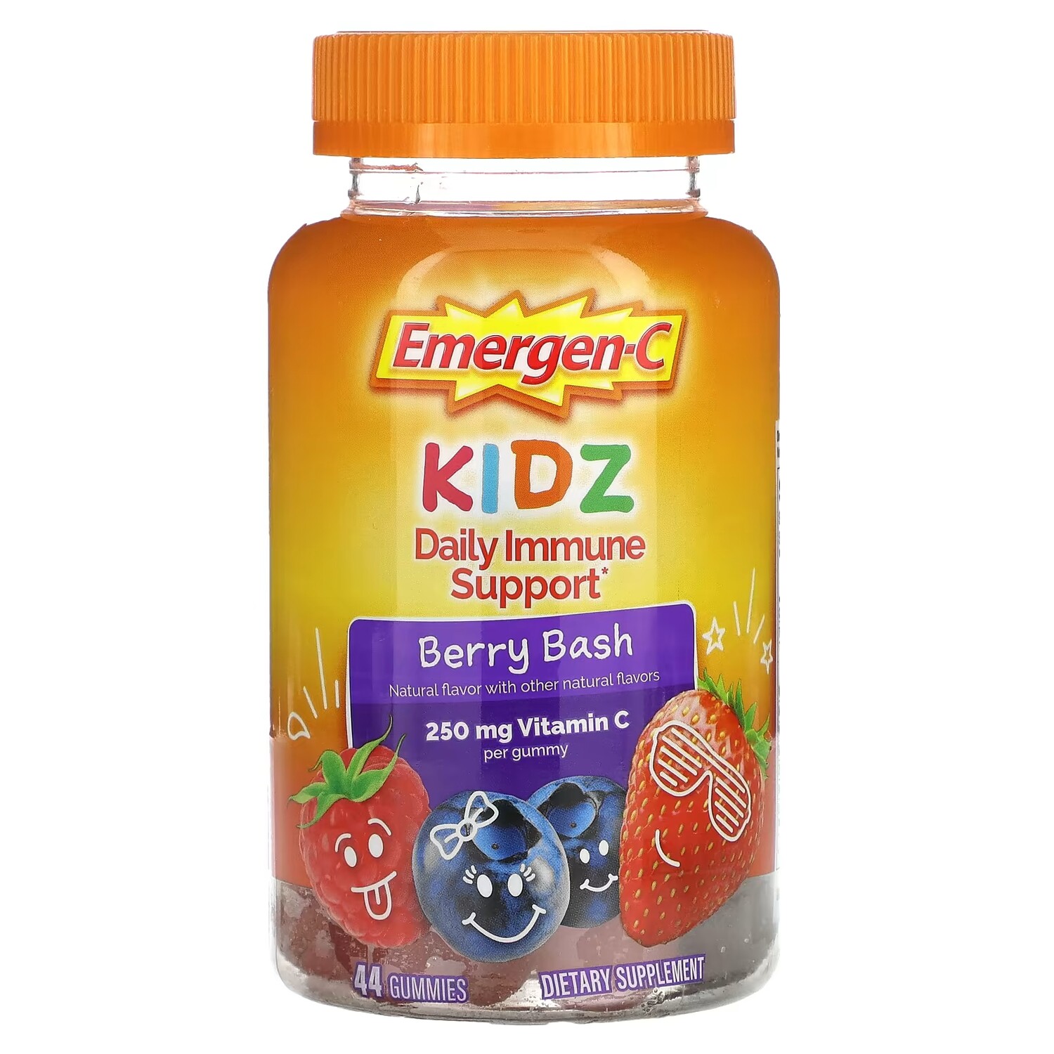 

Добавка Emergen-C Kidz Daily Immune Support Berry Bash, 44 жевательных конфеты