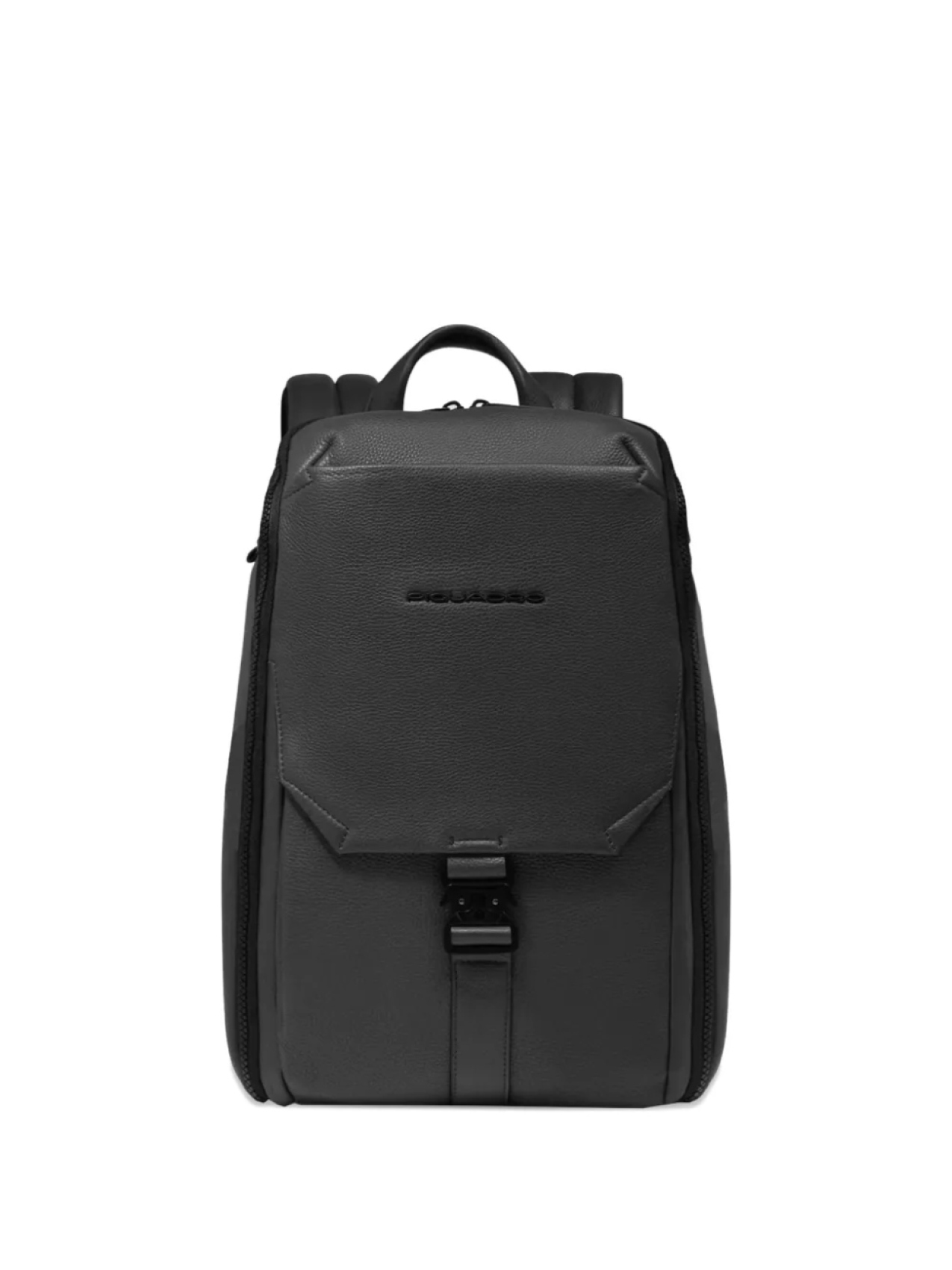 

Рюкзак с тиснением логотипа PIQUADRO, черный