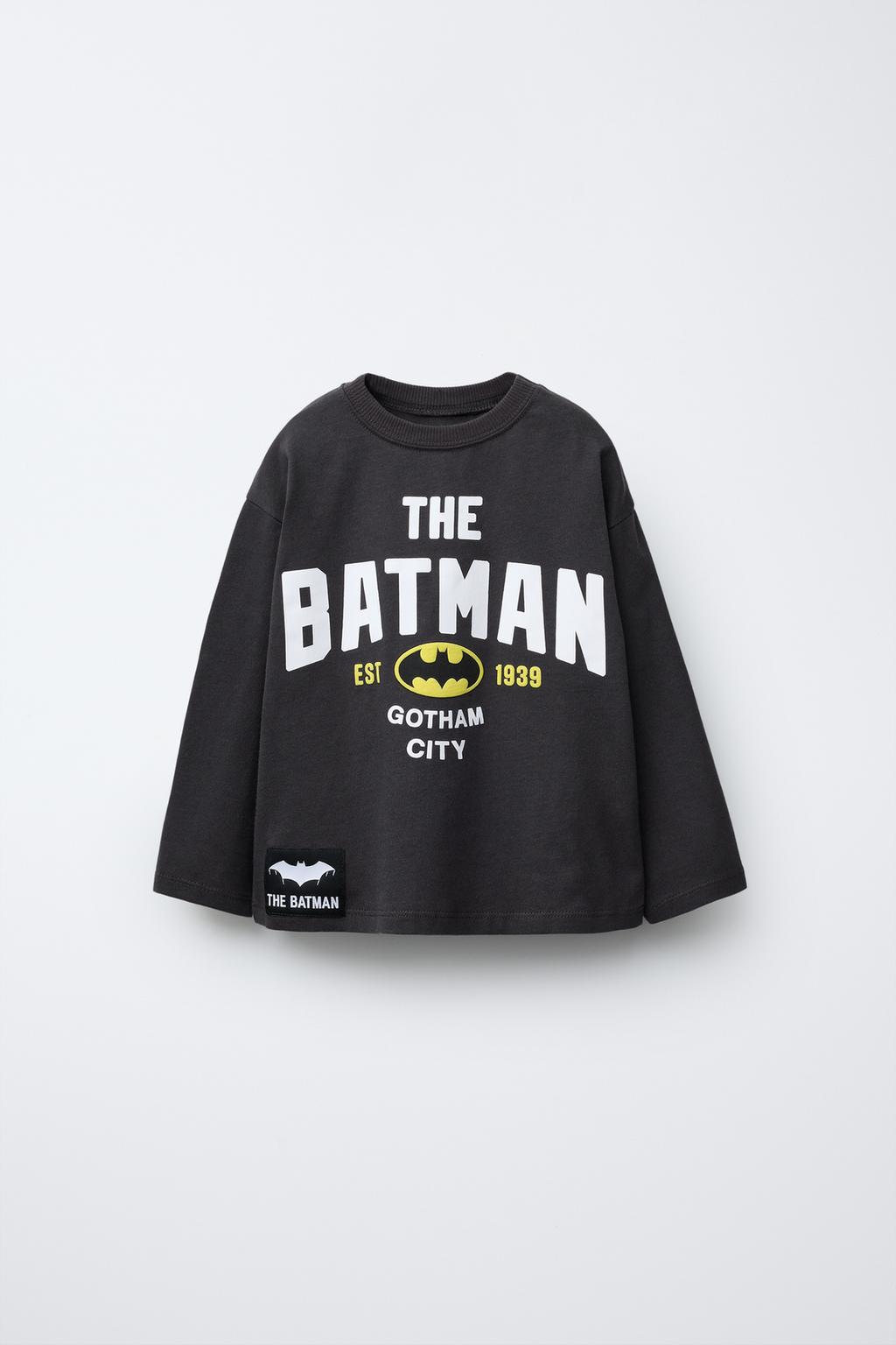 

Футболка batman & dc comics ZARA, антрацитовый серый