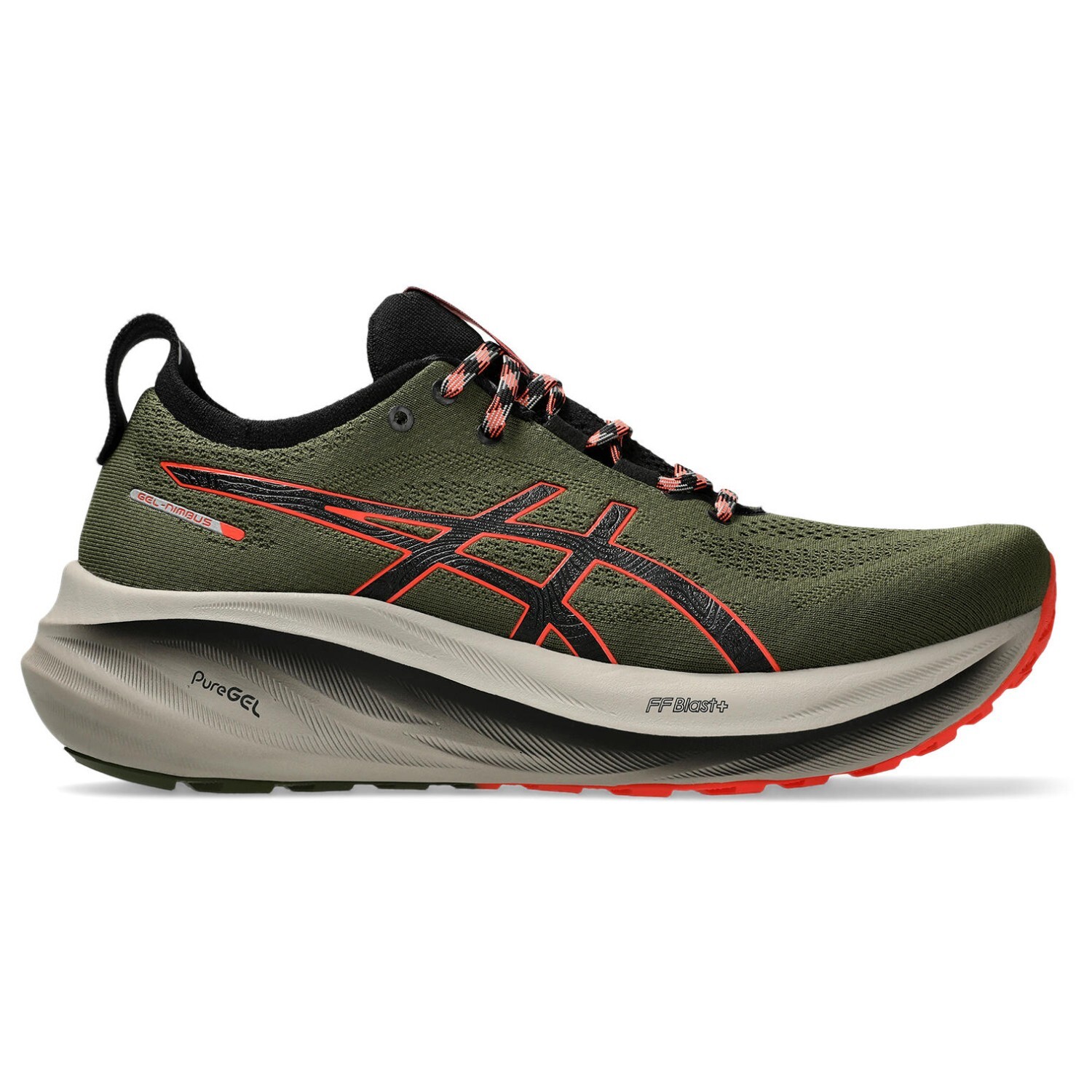 

Кроссовки Asics Gel-Nimbus 26 TR, цвет Nature Bathing/Red Snapper