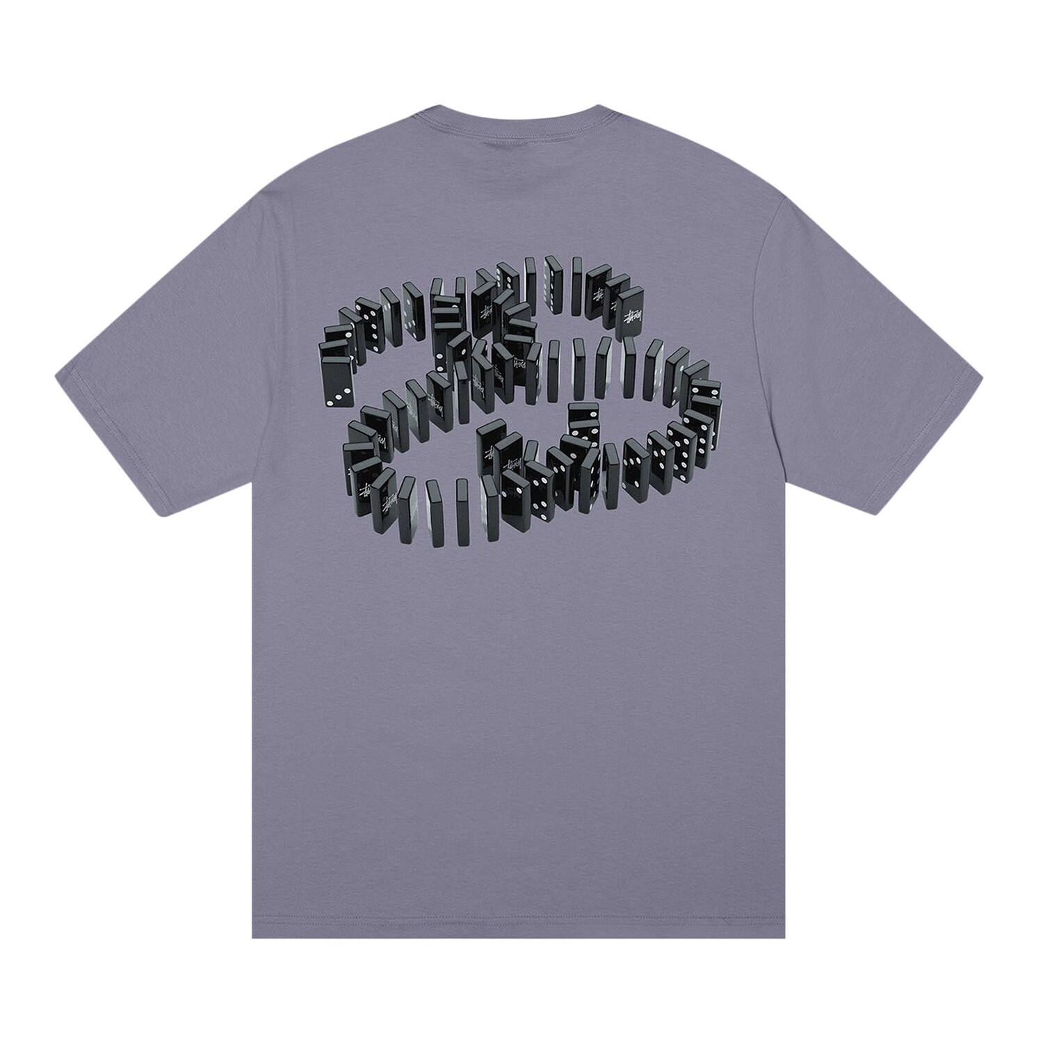 Футболка Stussy Dominoes, розовато-лиловая — фото 2