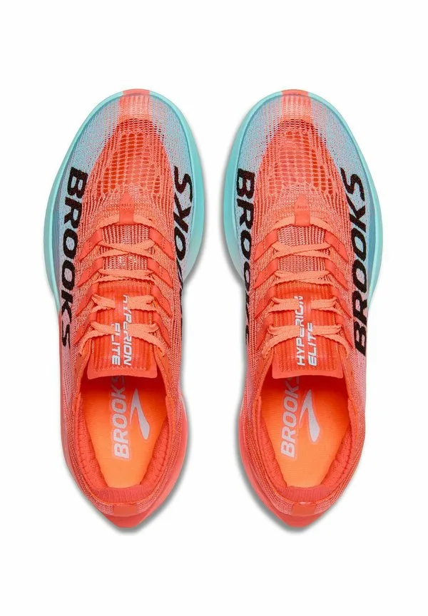 Кроссовки для бега по шоссе hyperion elite 5 Brooks, Pink Clay Atomizer Blue — фото 3