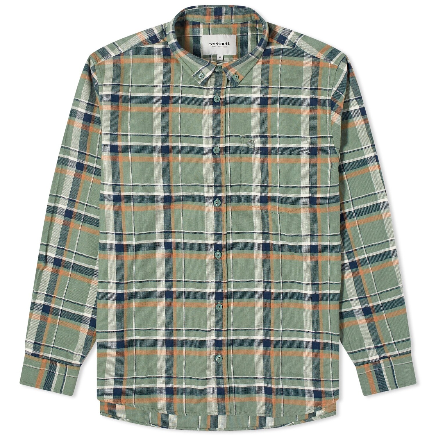 

Рубашка Carhartt Wip Swenson Check Shirt, цвет Park