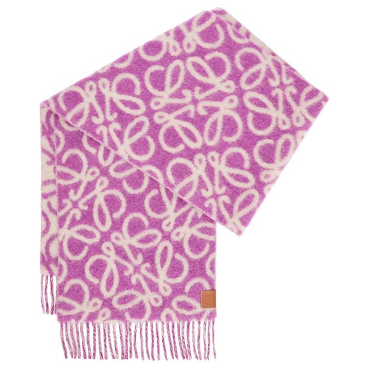 

LOEWE Шарф-анаграмма, Purple