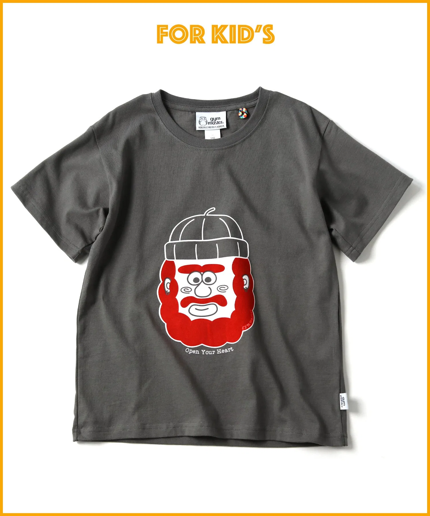 Детская футболка gym master 7.4oz open your heart Tee — фото 4