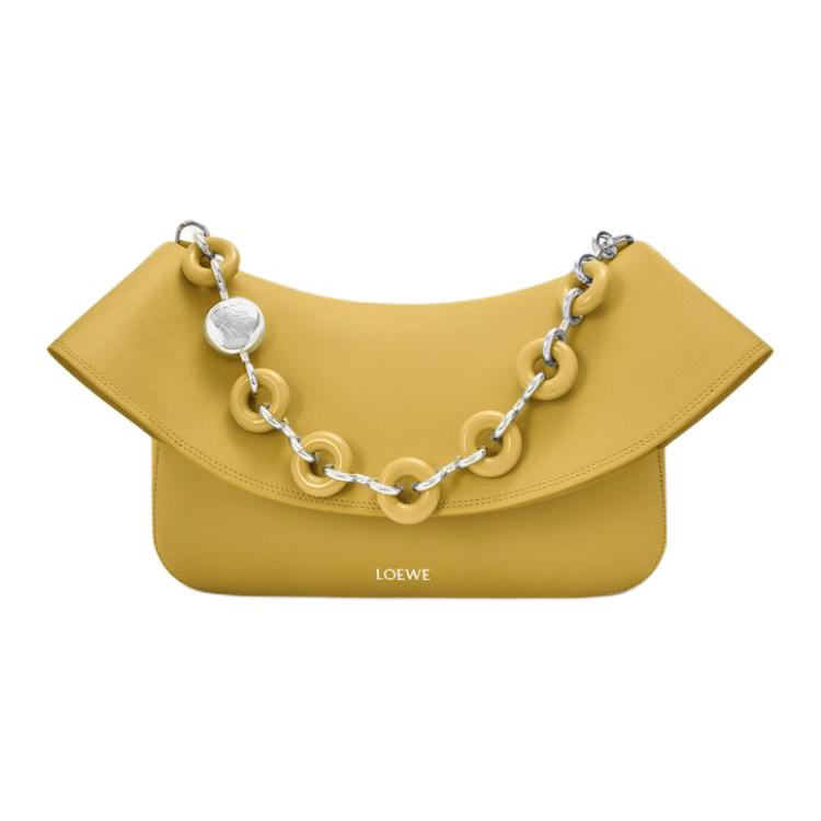 

Loewe Сумка через плечо из телячьей кожи, сумка-кроссбоди, женская, средний размер, рыжевато-желтый цвет