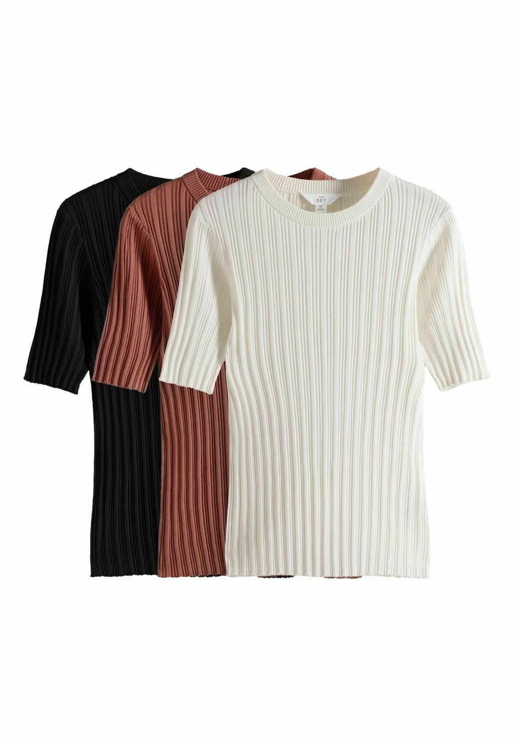 

Базовая футболка REGULAR FIT - 3 PACK SHORT SLEEVED THE SET, черный