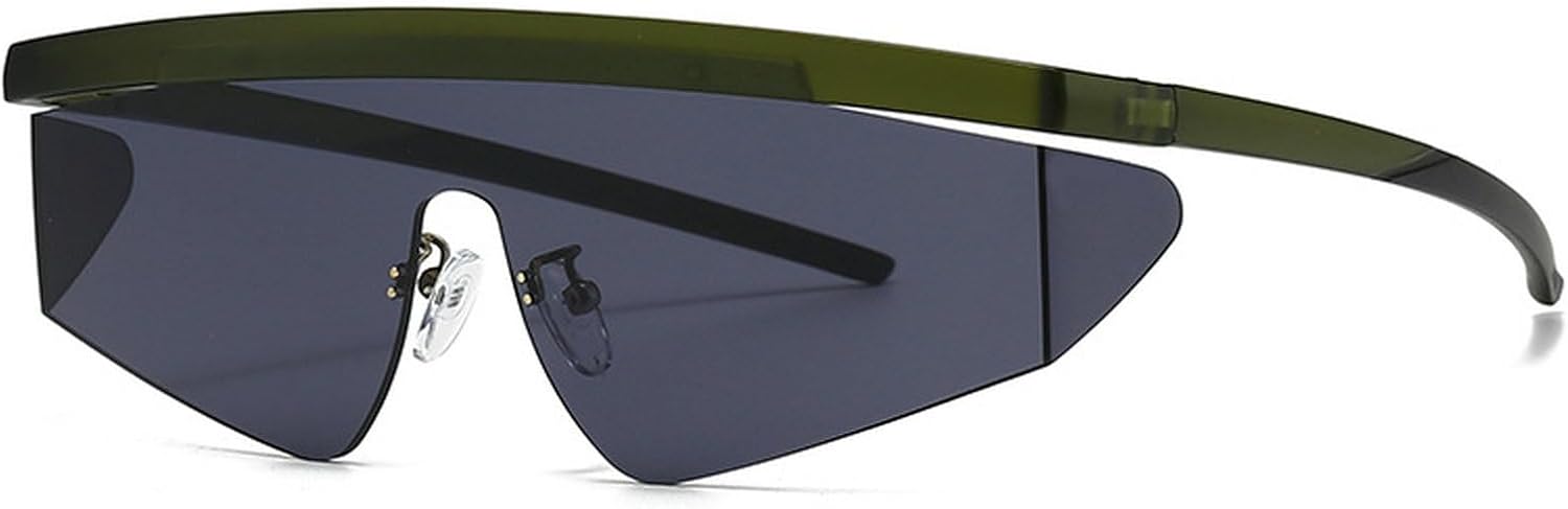 

Квадратные ретро-солнцезащитные очки-пилот для женщин, модные солнцезащитные очки с защитой от УФ-излучения, плоская верхняя оправа, увеличенного размера, черные солнцезащитные очки mincl, Green Black