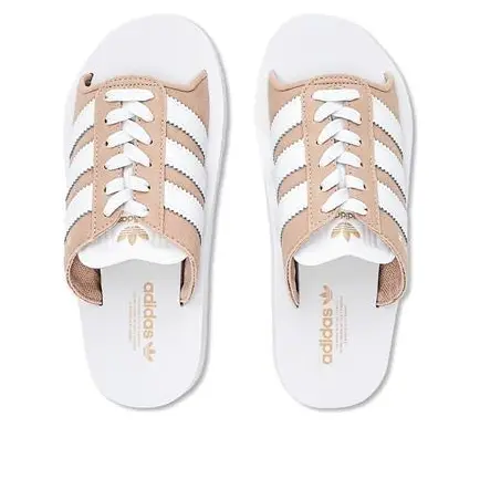 Тапочки gazelle beach slides Adidas, розовый — фото 3