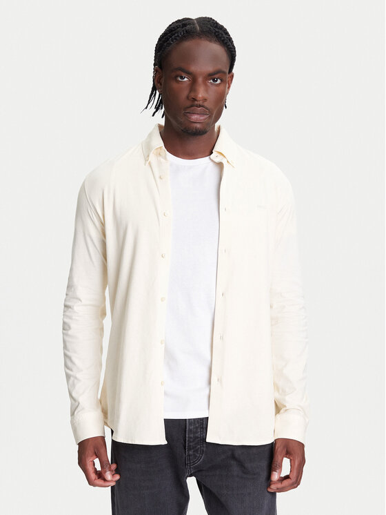 

Рубашка облегающего кроя Myjersey 50543089 Boss, желтый