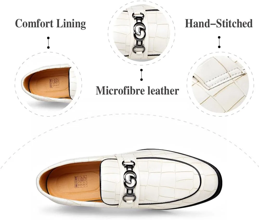 Лоферы кожаные мужские Casual Comfort Loafers, белый Asifn — фото 3