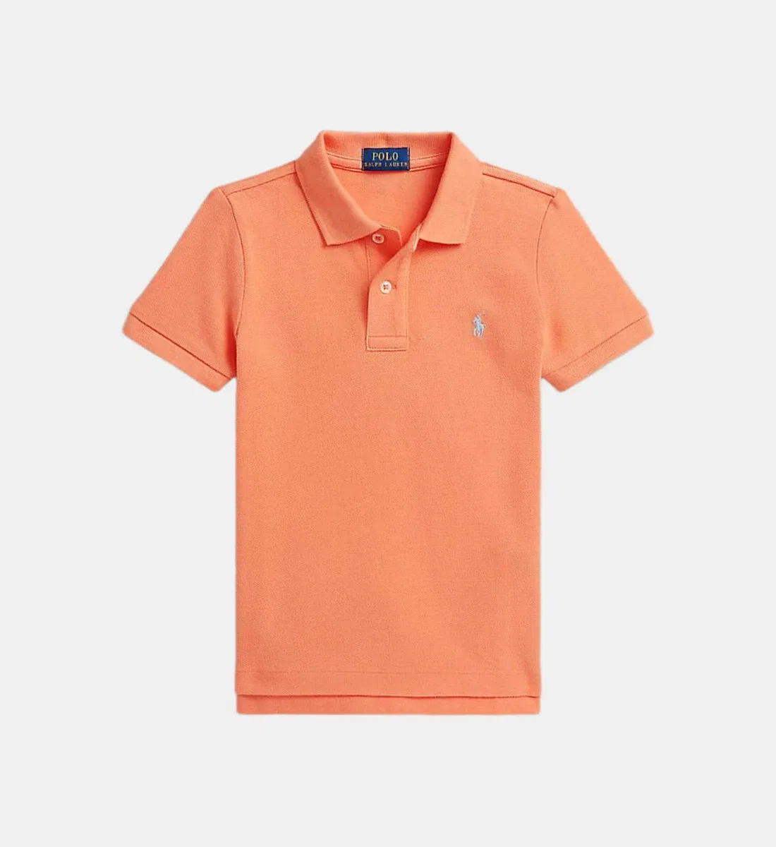 Прямое поло из смесового хлопка пике Polo Ralph Lauren, оранжевый