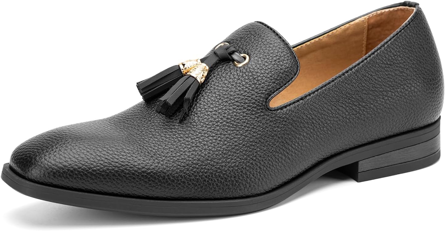 

Мужские винтажные бархатные лоферы с вышивкой, элегантные лоферы без застежки, тапочки-лоферы с кисточками Jitai, черный