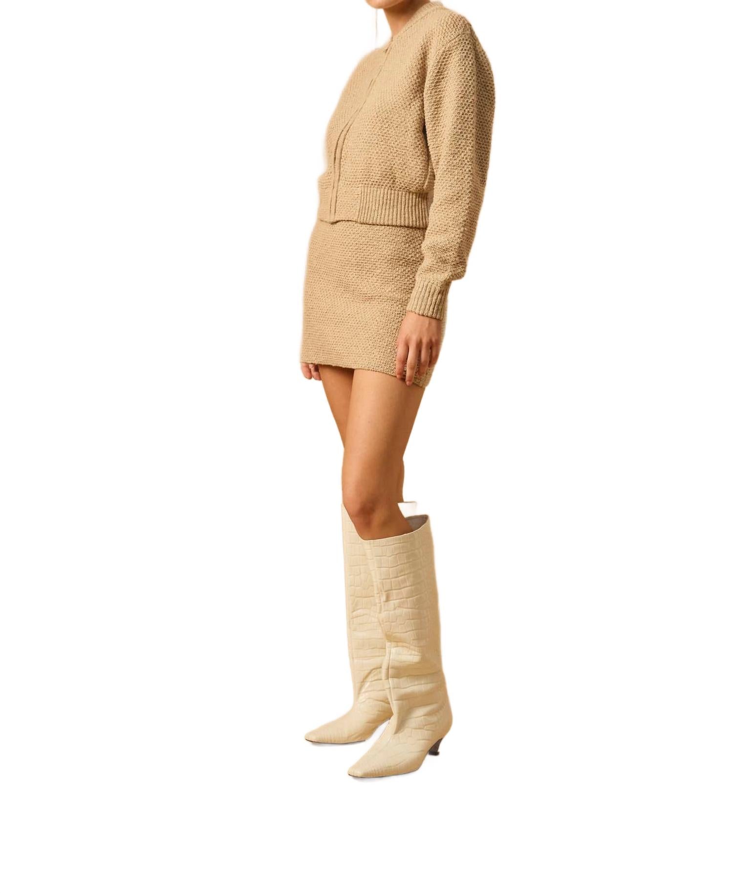 

Юбка Pier Knit в цвете серо-коричневый Mon Renn, серо-коричневый