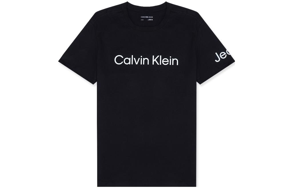 Calvin Klein Футболка мужская Black Crew Neck Moderate Straight Fit — фото 3