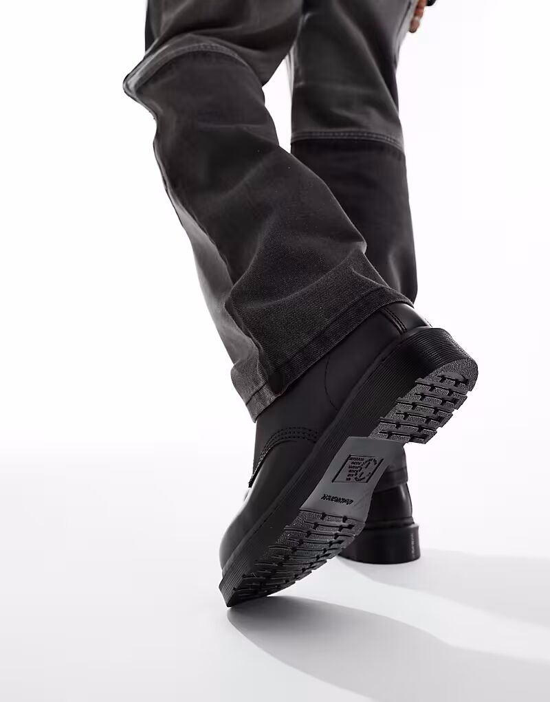 Ботинки Dr Martens Unisex 1460 mono с 8 люверсами, гладкие, черного цвета — фото 2
