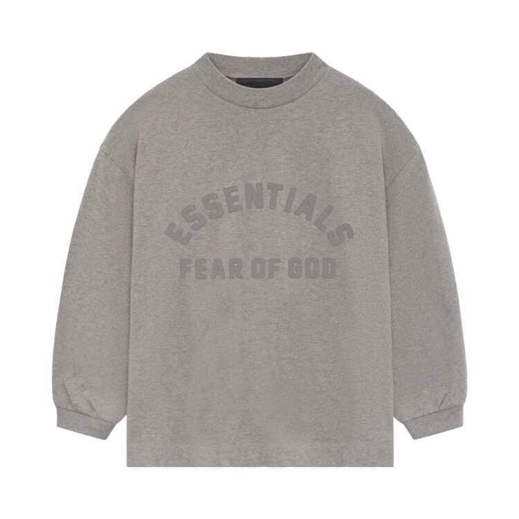 

Футболка Fear of God Essentials Kids Long-Sleeve Tee, цвет Heather Grey