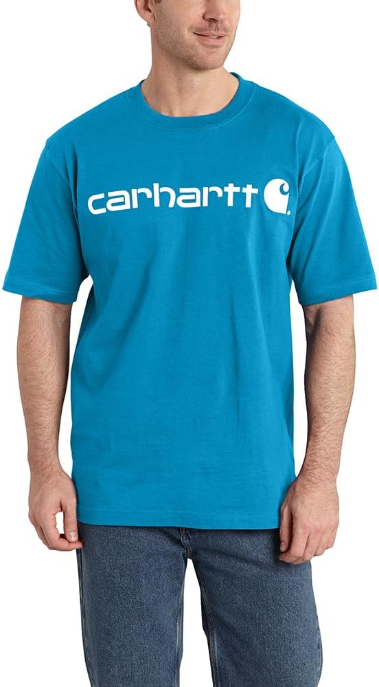

Мужская футболка Carhartt с коротким рукавом и большим фирменным логотипом, Atomic Blue, Синий, Мужская футболка Carhartt с коротким рукавом и большим фирменным логотипом, Atomic Blue
