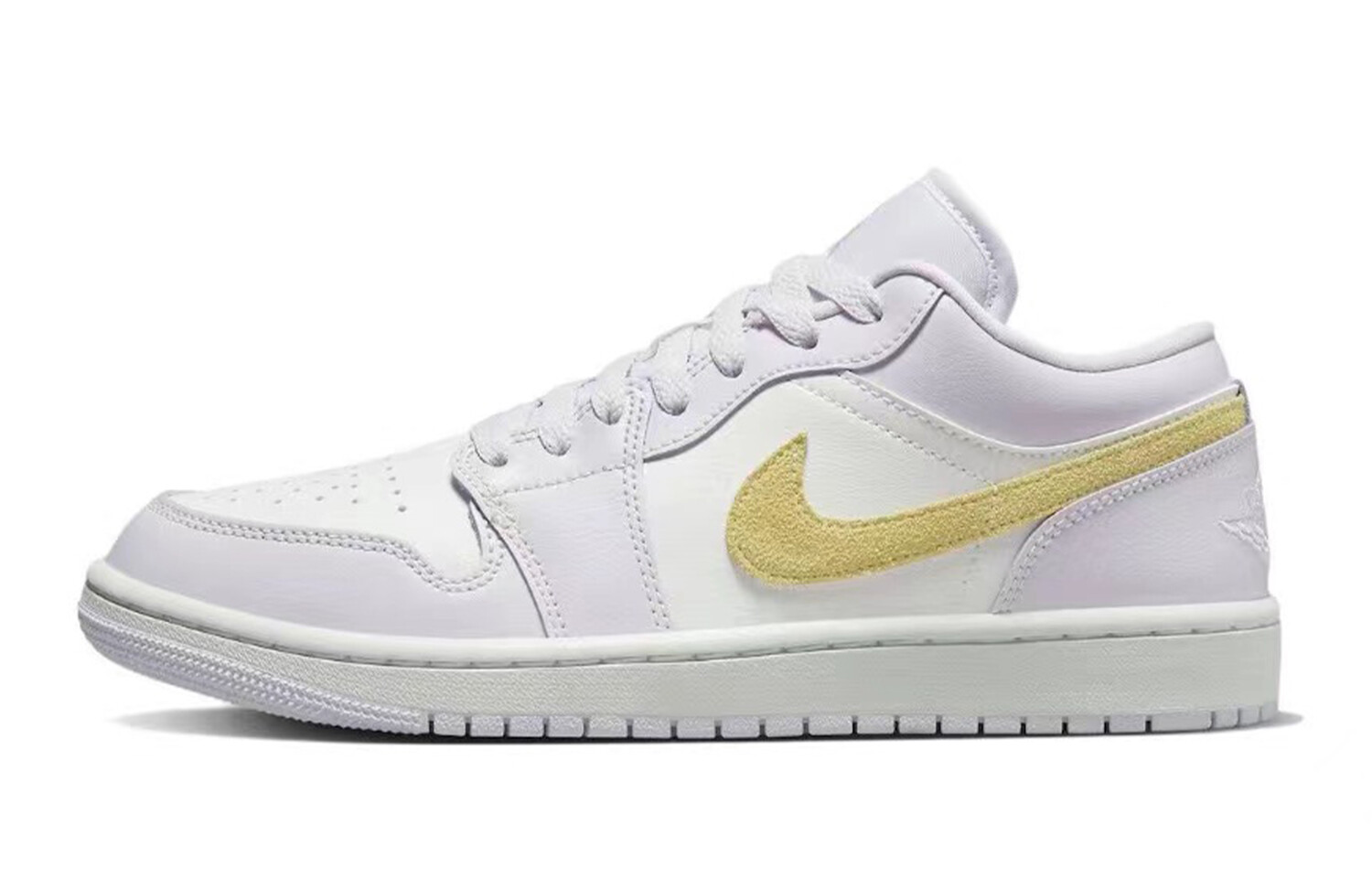 Кроссовки Air JORDAN 1 Vintage Basketball Shoes Women's Low-Top White Purple — фото 4