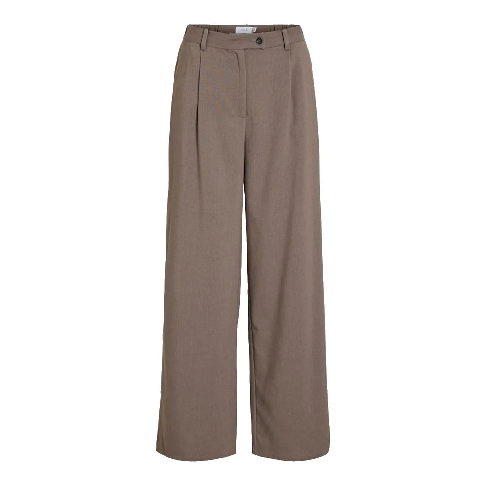 

Брюки с высокой талией Vila Siffe Wide Leg Fit, коричневый