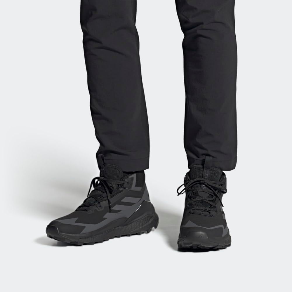 Мужские походные кроссовки adidas Terrex Free Hiker Gore-TEX 2.0, черный/серый — фото 3