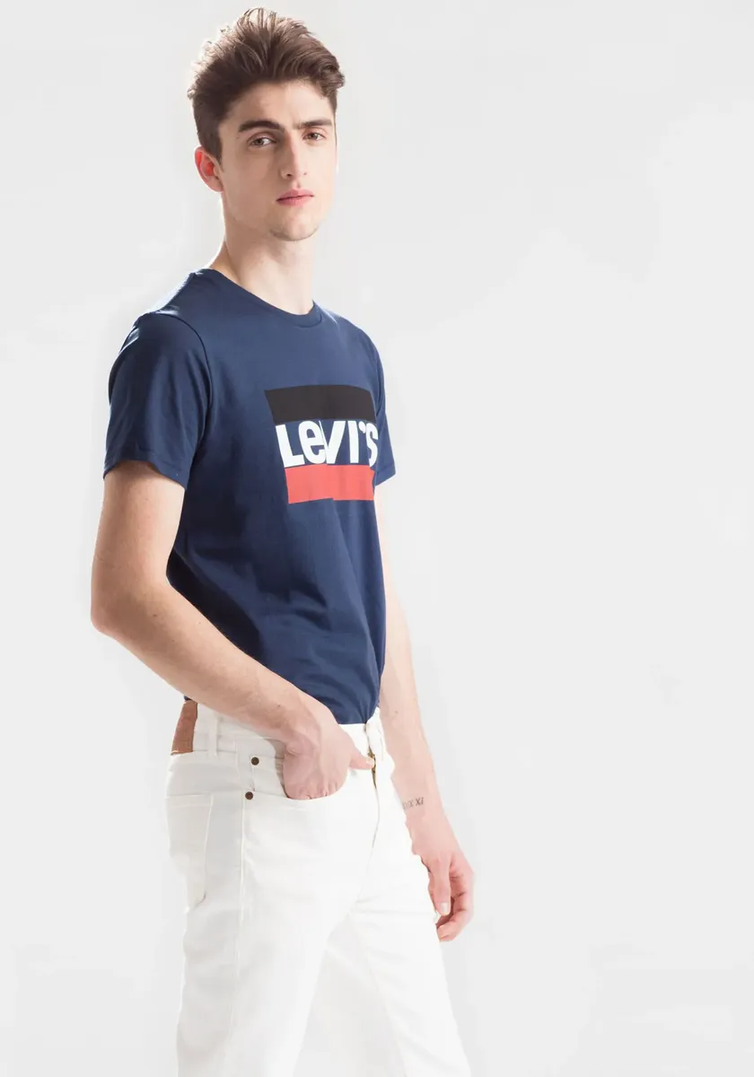 Футболка Levi's с большим логотипом, цвет морской волны — фото 2