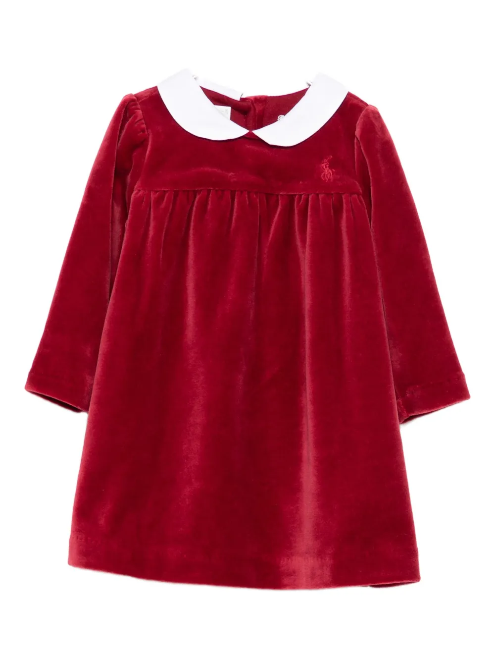 

Хлопковое платье Polo Ralph Lauren Kids, красный