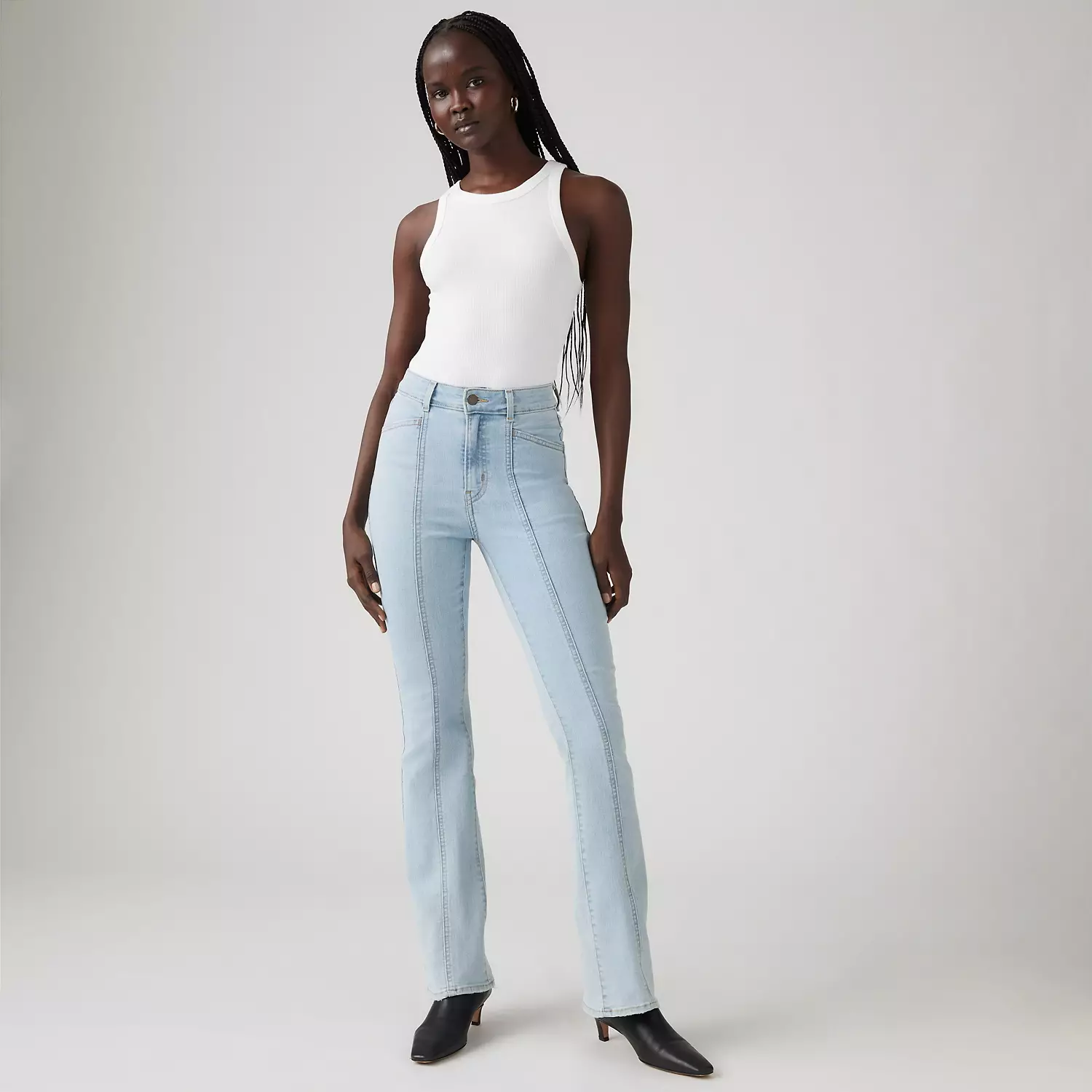 

Женские джинсы Retro 725 Bootcut с высокой посадкой Levi's, цвет Different Route - Medium Wash