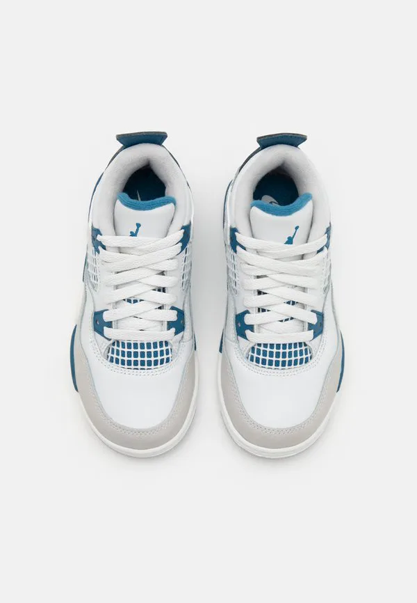 Баскетбольные кроссовки jordan 4 retro унисекс Jordan, Off White/Military Blue/Neutral Grey — фото 4