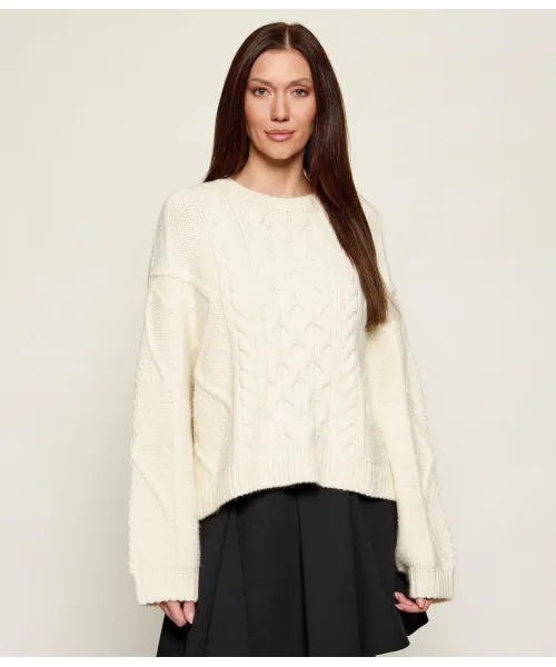 

Шерстяной свитер Saicos Oversize fit Hugo, белый