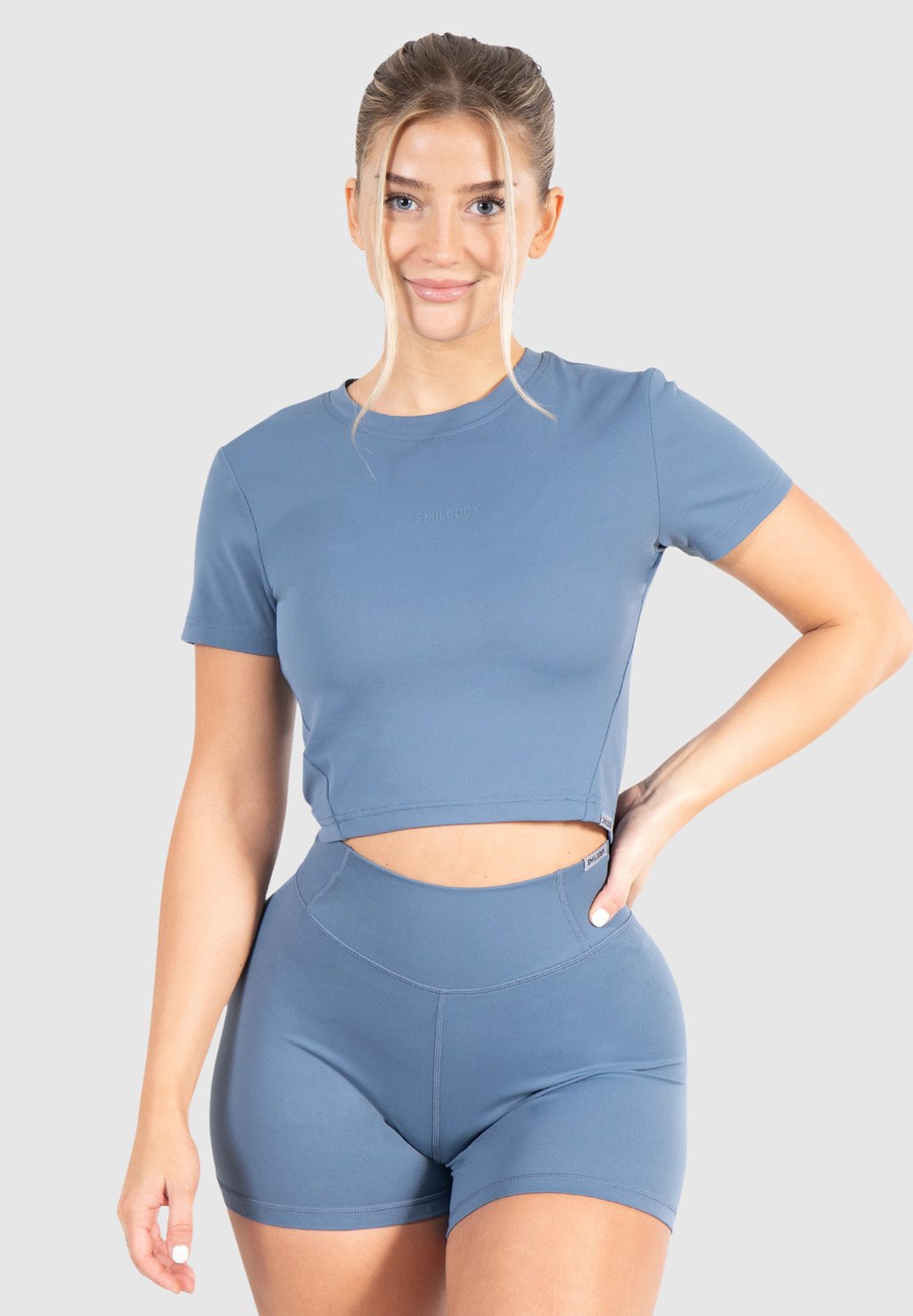 

Футболка базовая CROP Smilodox, цвет blau