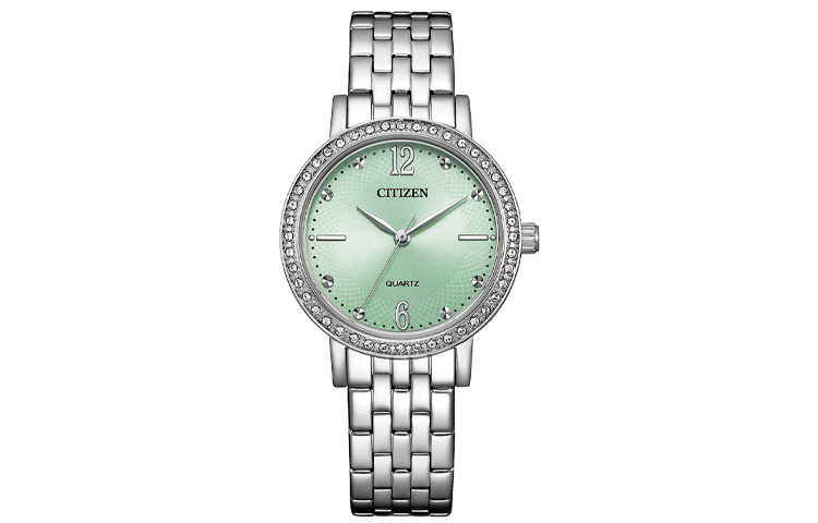 

CITIZEN Часы Quartz Movement Stainless Steel Strap Watch Women's Watch Green Dial, Green Dial