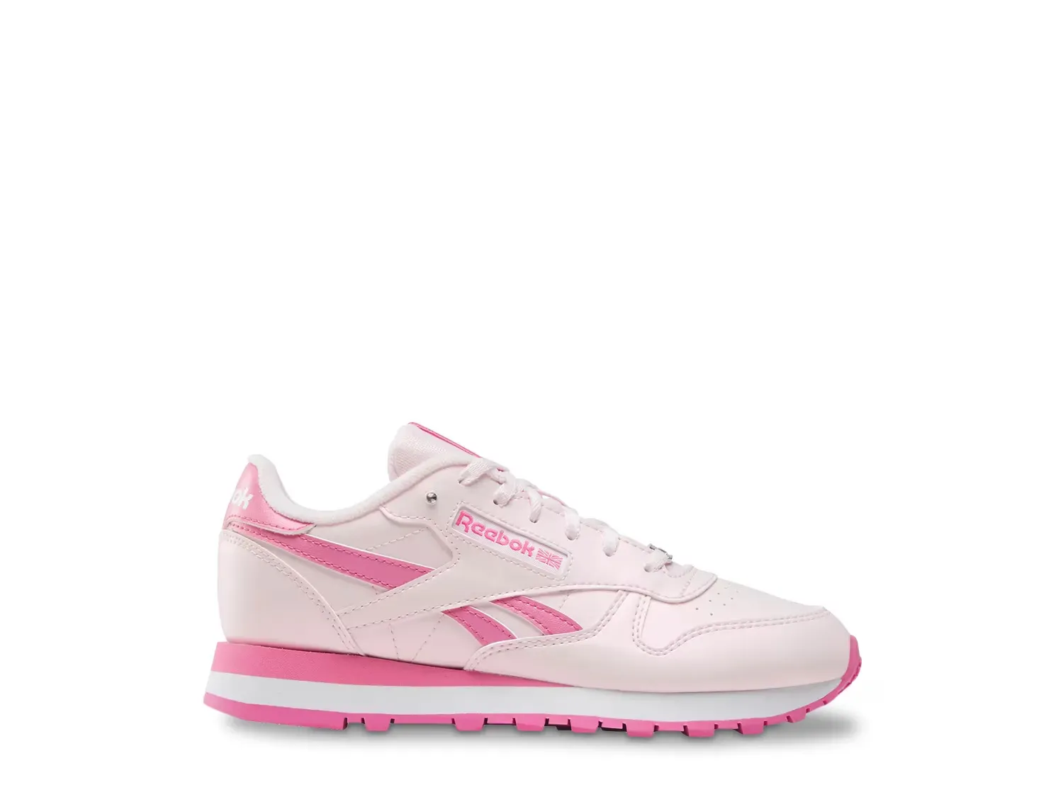 

Классические кожаные кроссовки - детские Reebok, Berry Pink